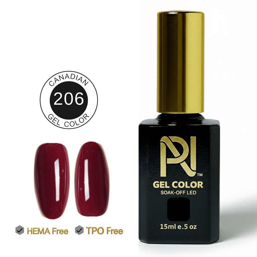 206 • GEL COLOR • HEMA FREE & TPO FREE