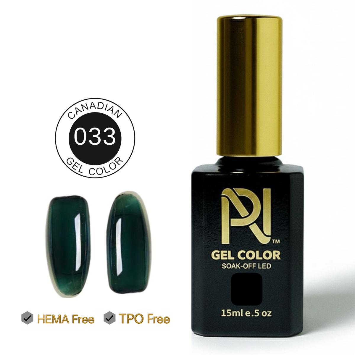033 • GEL COLOR • HEMA FREE & TPO FREE