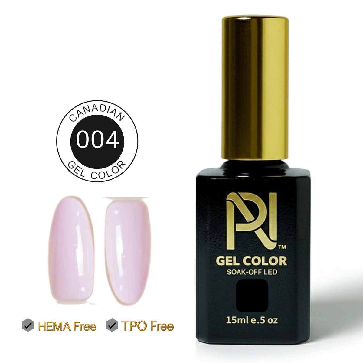 004 • GEL COLOR • HEMA FREE & TPO FREE