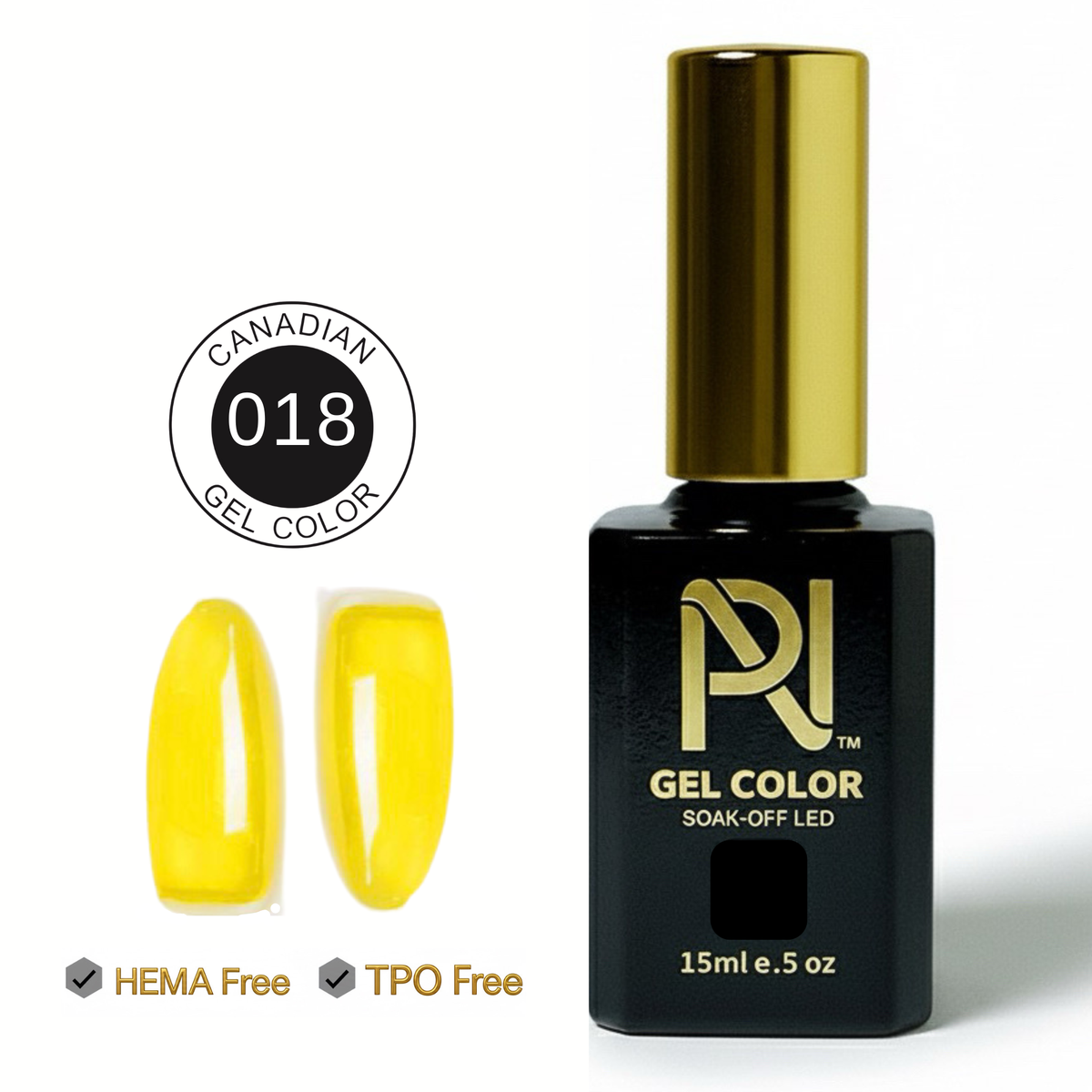 018 • GEL COLOR • HEMA FREE & TPO FREE