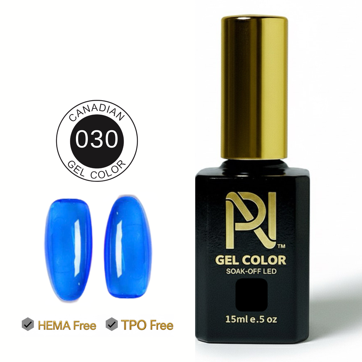 030 • GEL COLOR • HEMA FREE & TPO FREE