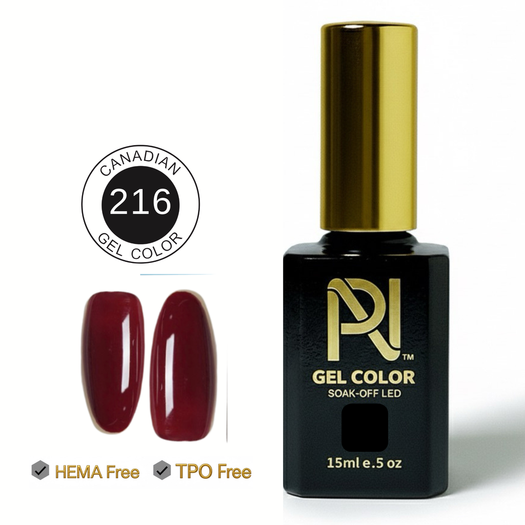 216 • GEL COLOR • HEMA FREE & TPO FREE
