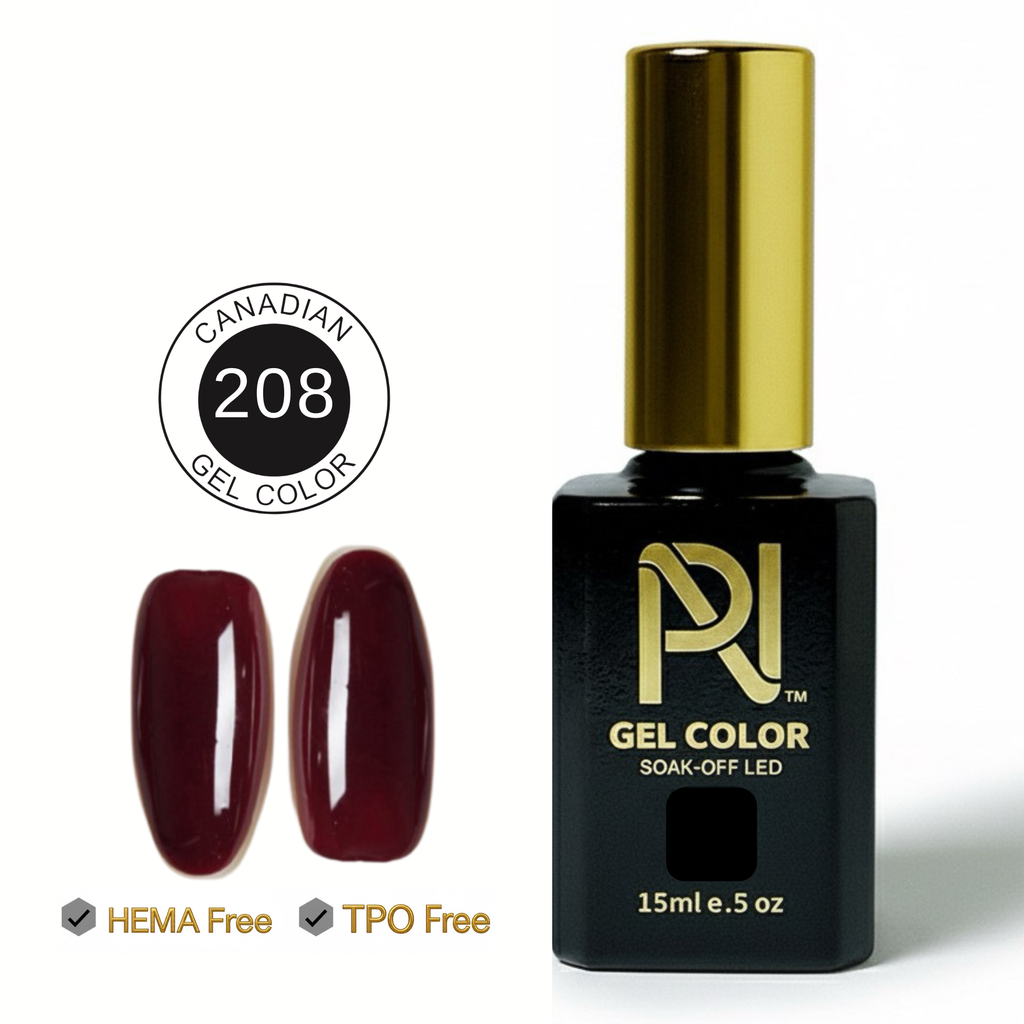208 • GEL COLOR • HEMA FREE & TPO FREE