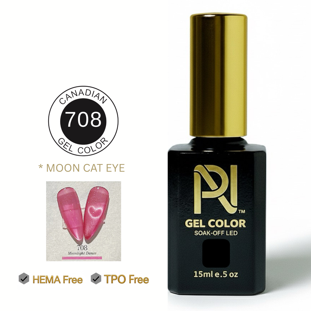 708 • MOON CAT EYE • GEL COLOR • HEMA FREE & TPO FREE