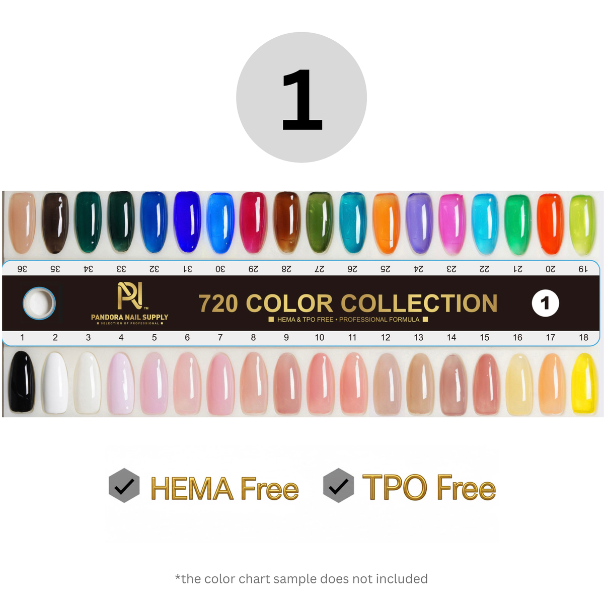 001 • SUPER BLACK • GEL COLOR • HEMA FREE & TPO FREE