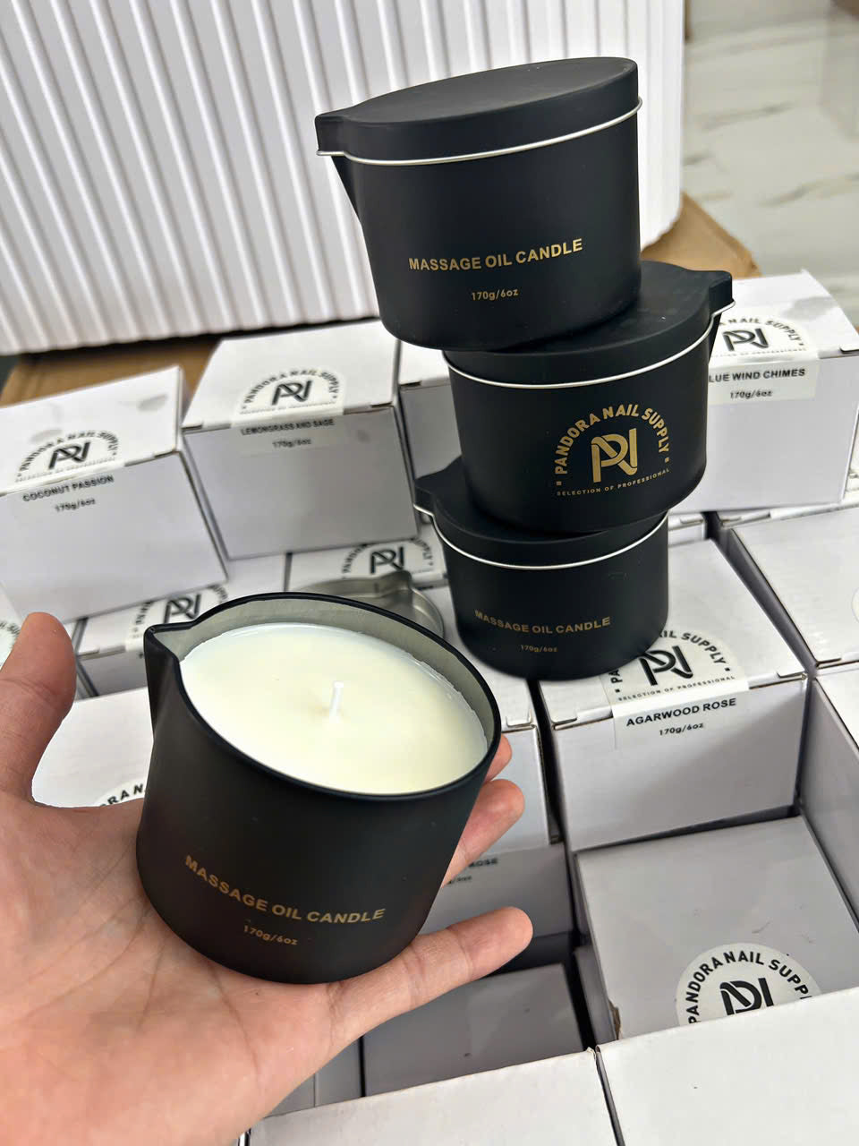 MASSAGE OIL CANDLE • LEMONGRASS & SAGE • 170G
