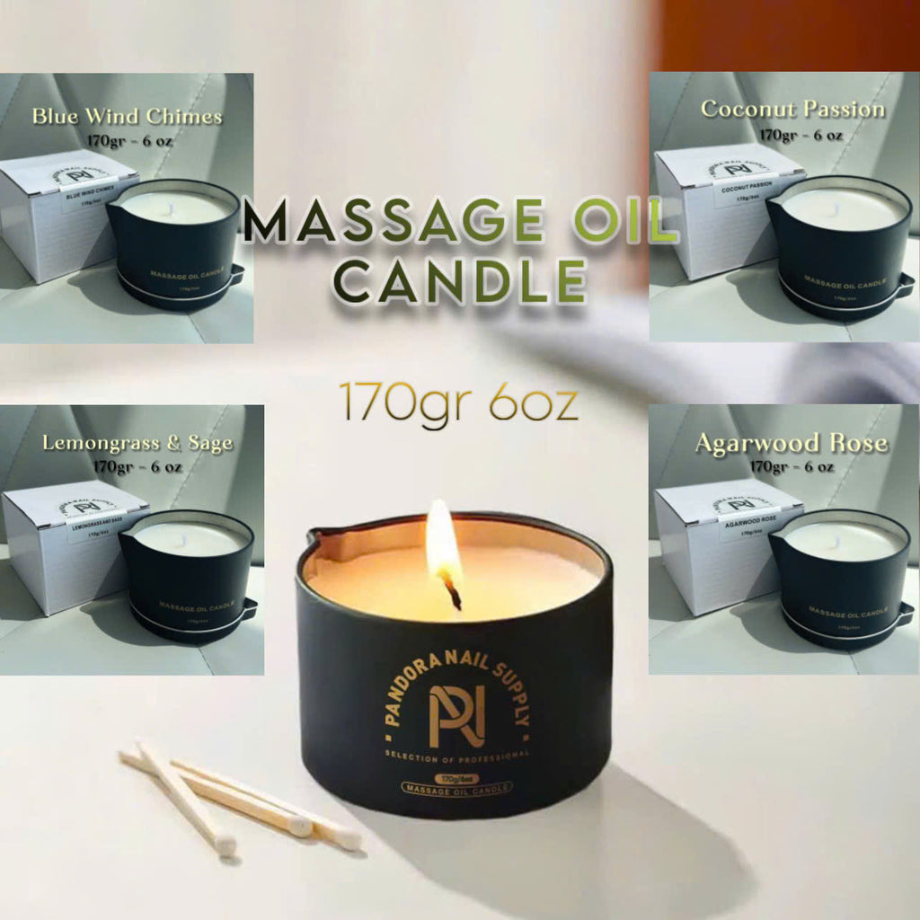 MASSAGE OIL CANDLE • LEMONGRASS & SAGE • 170G
