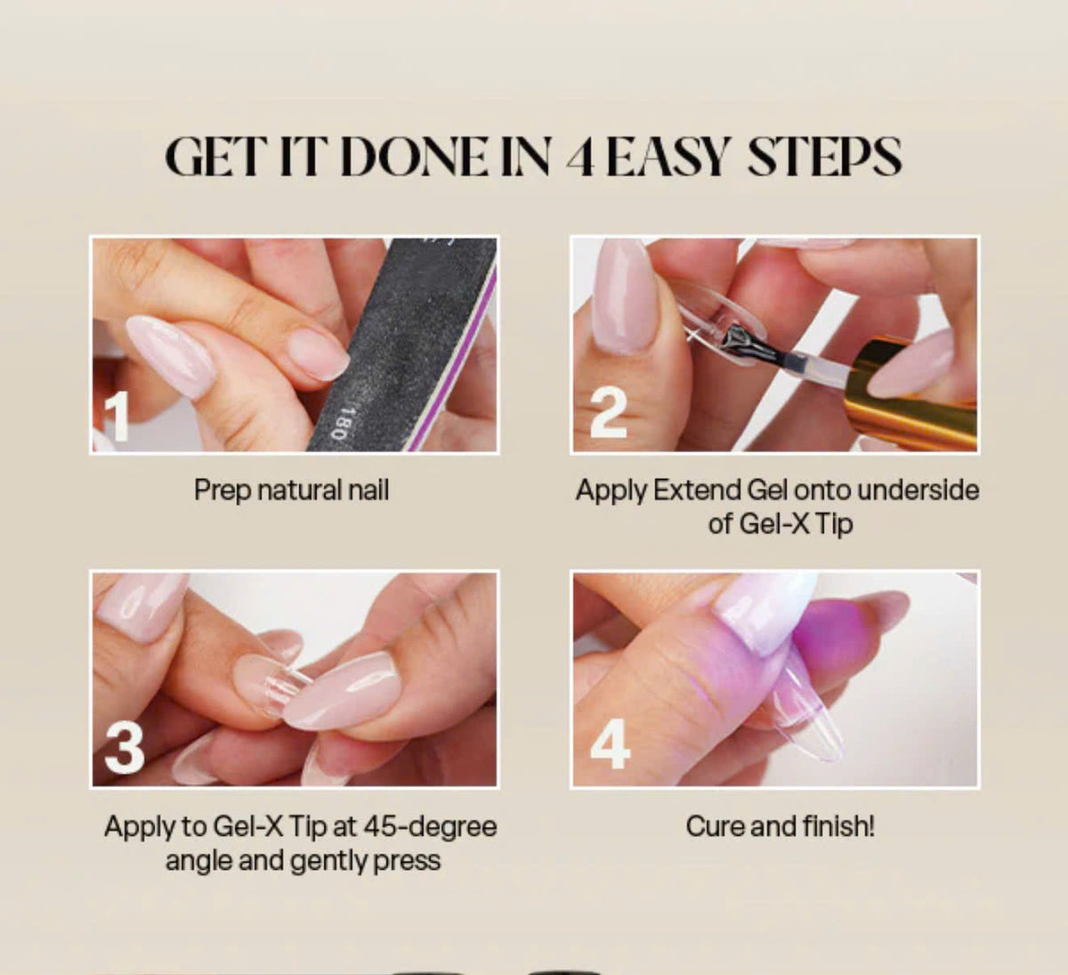 EXTEND GEL ( non-sticky )• GEL X • 15ML • HEMA FREE